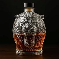 Lion Wine Glass Decanter Liquor Dispenser Decanter Bottle Whiskey Animal Profile Wine Container For Men Father Husband Gifts CHINA