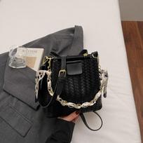 Small-scale Retro Handbags, Women's Bag, Trendy Cross-body Bag, Fashionable Woven Bucket Bag ruda