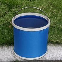 9L Thickening Portable Folding Bucket Outdoor Camping Fishing Bucket Car Storage Container Car Wash Mop Bucket Cleaning Tools 9L mėlyna