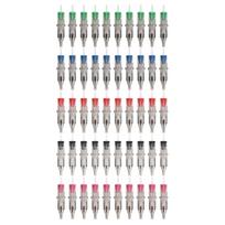 50Pcs Tattoo Ballpoint Pen 5 Colors 0.5mm Nib 10ml Versatile Tattoo Ball Pen Cartridges for