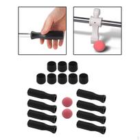 Foosball Handles 18Pcs/Set Maintenance Components Table Soccer Repair Rod End Caps Replacement Red Ball