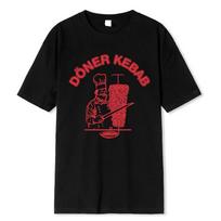 Cotton Doner-Kebab Classic Graphic T shirts Short Sleeve t-shirts Summer Harajuku Tees Tops Breathable Printing Men's Clothing S juoda