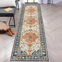Boho Koridoriaus Kilimas Senovinio Etninio Stiliaus Neslystantis Virtuvės Kilimas Vandens Sugeriantis Nešvarumams Atsparus Įėjimo Zonos Skalbimo Patalpos Svetainės 40X120CM