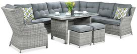 Lauko baldų komplektas TRIVENTO DINING, Stone Grey