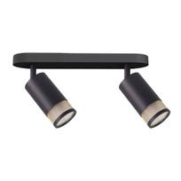Lubų lempa Candellux Flin 92-27672 juoda juostelė 2x15W GU10