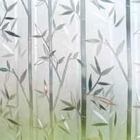 Bambukinė lango plėvelė Stiklo vitražo plėvelė Matinė privatumo lango lipdukas Dekoratyvinis lango lipdukas Be klijų Nuimami lango lipdukai 30x100cm