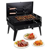 Nešiojama anglies kepsninė, sulankstoma BBQ kepsninė su reguliuojamu aukščiu, patvari ir kompaktiška, lengvai valoma, puikiai tinka stovyklavimui, automobilyje United States