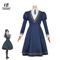 Raganų Laikrodis Nemu Miyao Cosplay Kostiumas Moteriškas Mokyklos Uniforma Helovinas Karnavalas Cosplay Apranga Pilnas Rinkinys XS