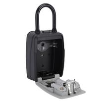 Key Lockbox Aluminum Alloy Large Capacity 4 Digit Combination Key Security Lock Box for   Apartment