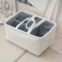 All-in-One Storage Basket! Perfect for Organizing Diapers, Clothes, Toys & Essentials. balta