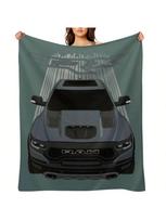 Ram 1500 T-ShirtRam 1500 TRX - Anvil Grey Throw Blanket Sofa Decoratives Warm Blankets 75X95CM pilka spalva