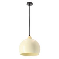 Pakabinamas šviestuvas Candellux Monroe geltonas aliuminio gaubtas E27 1x60W