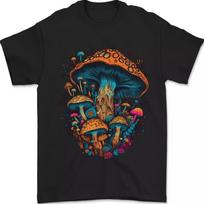 Psychedelic Magic Mushrooms Trippy Mens T-Shirt Gift Unisex T-shirt Unisex T-Shirt XXXL