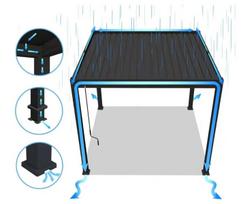 Pavėsinė Pergola ELEGANCE DUO 3.6x4, White