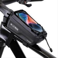 Telefono laikiklis WILDMAN Etui|sakwa na ramę roweru GX200 uchwyt rowerowy czarna|black