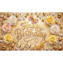 Happy Birthday Banner Birthday Party Decoration Backdrop Bunting Flags Birthday Party Decoration Supplies Studio Props 180x110cm