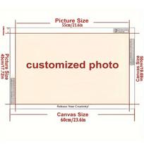 Large Size Custom Diamond Art Painting Kits Full Drill for Adults Personalized Photo for Your Family Kids Cats Dog Customized Diamond Paint 50x60