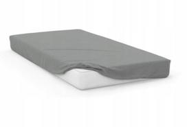 Faro paklodė su guma Jersey SOFT, 160x200 cm, 100 % medvilnės, 25 cm, pilka