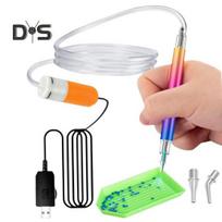 Vaško neturintis deimantinės tapybos rašiklis, elektrinis deimantinės tapybos rašiklis, USB maitinamas deimantų dėjimo vakuuminis rašiklis, skirtas „pasidaryk pats“ deimantinės tapybos amatininkams oranžinė