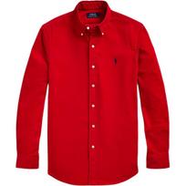 Polo Ralph Lauren SS22 Vienspalvis ilgomis rankovėmis marškinys Vyriški marškiniai Raudonas 710767906-005 M red
