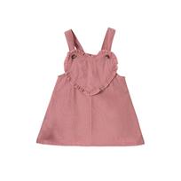 Girls' Floral Sleeveless Dress - Ruffle Hem Princess Sundress 100 rožinė
