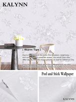 Floral Peel and Stick Wallpaper Green Flower Contact Paper Vinyl Self Adhesive Wall Paper Living Room Bedroom Cabinet Decorate 3FTx17in(1mx45cm)