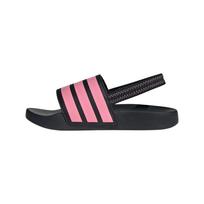Adidas Adilette Estrap Fashion Comfortable Trendy Minimalist Low Top Kids Sandals Kids Sandals Black Pink JR5330 31½