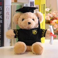 Baigimo daktaras. Meškinas Meškinas Pliušinis Žaislas Bakalauro Drabužis Magistro Kepurė Teddy Meškiukas Lėlė Baigimo Proginė Dovana 25cm