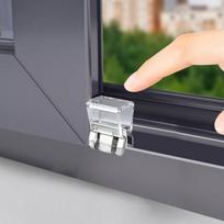 10 vienetų tvirtas stumdomojo lango užraktas, tinklelio tvirtinimo spaustukas, lango bėgelio tvirtinimo saugos spaustukas, tinklelio lango ir durų saugos kamštis