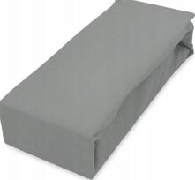 Faro paklodė su guma Jersey SOFT, 220x200 cm, 100 % medvilnės, 25 cm, pilka