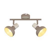 Lubų lempa Candellux Puerto 2x40W E14 ruda, medžio imitacija