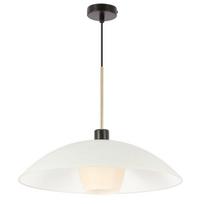 Pakabinamas šviestuvas Candellux Duetto stiklinis gaubtas E27 baltas dizainas