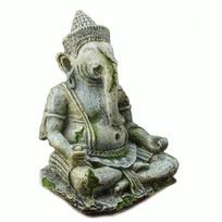 Fish Tank Retro Decorations Ganesh Buddha Statue Aquarium Ornaments Landscape Fish Bowl Ancient Buddha Statue Decor Resin 1pcs
