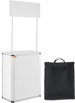 Prekybos stalas 78,6 x 38 x 181,5 cm, sulankstomas su stoveliu ir krepšiu.