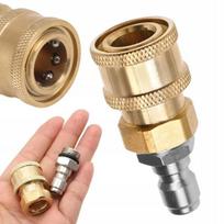 Adapteris JetLink QuickCouple QC14 – Greitas Jungtis 14 mm, Žalvaris + Nerūdijantis Plienas, Skirtas Putų Antgaliams