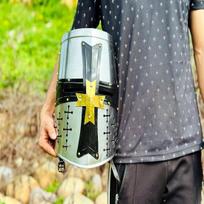 Tamplierių šalmas Viduramžių kryžiuočių šalmas Tamplierių riterio šalmas su Mason's Brass Black Cross Viduramžių Armor sidabro Cosplay šalmu