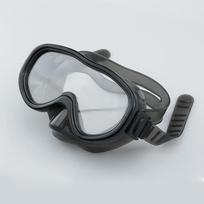 Nardymo kaukė Plaukimo akiniai Scuba Snorkelis PVC sijonėlis PC stiklas Panoraminis HD Vaikams Jaunimui Apsauganti nuo rasojimo su nosies dangteliu juoda