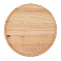 Apvalus medinis padėklas 30cm Paprasto stiliaus stabilus serviravimo padėklas pusryčiams, picai, vaisiams, užkandžiams