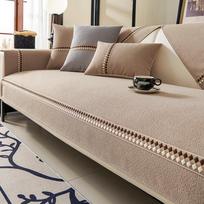 New  Simple Sofa Cushion, Universal In All Seasons, High-End Non-Slip Seat Cushion, Sofa Cloth Cover, Straight Row Cover Cloth Towel 70*70cm