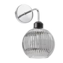 Sieninis šviestuvas Verton 21-48493 Chrome stiklinis gaubtas E27