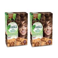 Chna plaukų dažai - Raudonmedžio spalva, 2 vnt. pakuotė - Vatika Naturals - Acajou 5.5 spalva Pack of 2