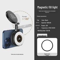 Portable Magnetic Fill Light for Outdoor Selfies & Live Streaming - Telescopic, Handheld Beauty Light