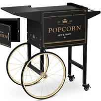 Popcorn machine base trolley with retro cabinet 51 x 37 cm black gold