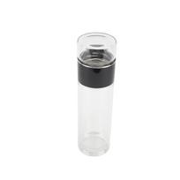 Stiklinė arbatos infuzinė buteliuko 420 ml borosilikatinio stiklo dviguba sienelė sandarus nešiojamas kelioninis arbatos puodelis biriems arbatos lapeliams