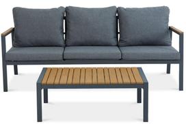 Lauko baldų komplektas EDISON CAFFE, Dark Grey