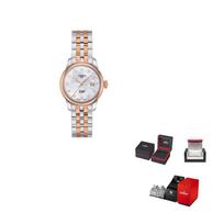 TISSOT Le Locle kolekcijos automatinis mechaninis moteriškas laikrodis 29mm Sidabrinis ciferblatas Plieninis dirželis T006.207.22.116.00 Regular Watch Box