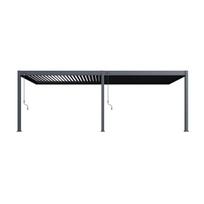 Pavėsinė Pergola DELUXE WALL 3.6x7.2, Anthracite (montuojama prie sienos)