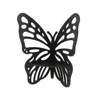 Creativity Butterfly kampinė lentyna vitrinos stovas Tvirtas kampinis vitrinos stovas prie sienos tvirtinama drugelio kampinė lentyna miegamajam juoda