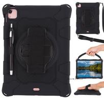 Case for iPad Mini 1 2 3 4 5 6 360 Rotating Kickstand Cover iPad Pro ipad Air iPad 7 8 9thSoft Silicon Kids Friendly Handle Belt Shoulder Strap Capa iPad mini 4 5