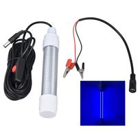 Žvejybos šviestuvas 126 LED IP68 Vandeniui atsparus 1000lm Panardinamas Naktinis Žuvų Ieškiklis Lempa 13W AC12?36VMėlyna